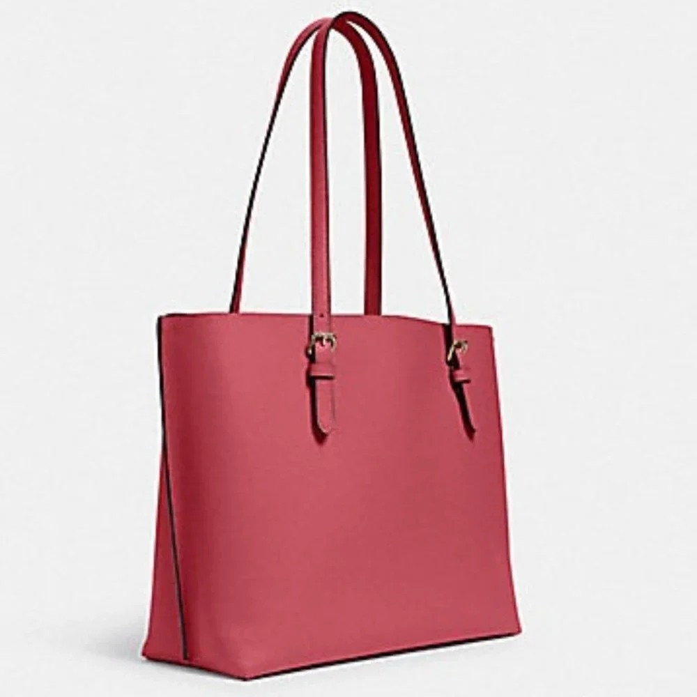 Coach Mollie Tote Gold/Strawberry Haze - Picture 2 of 16
